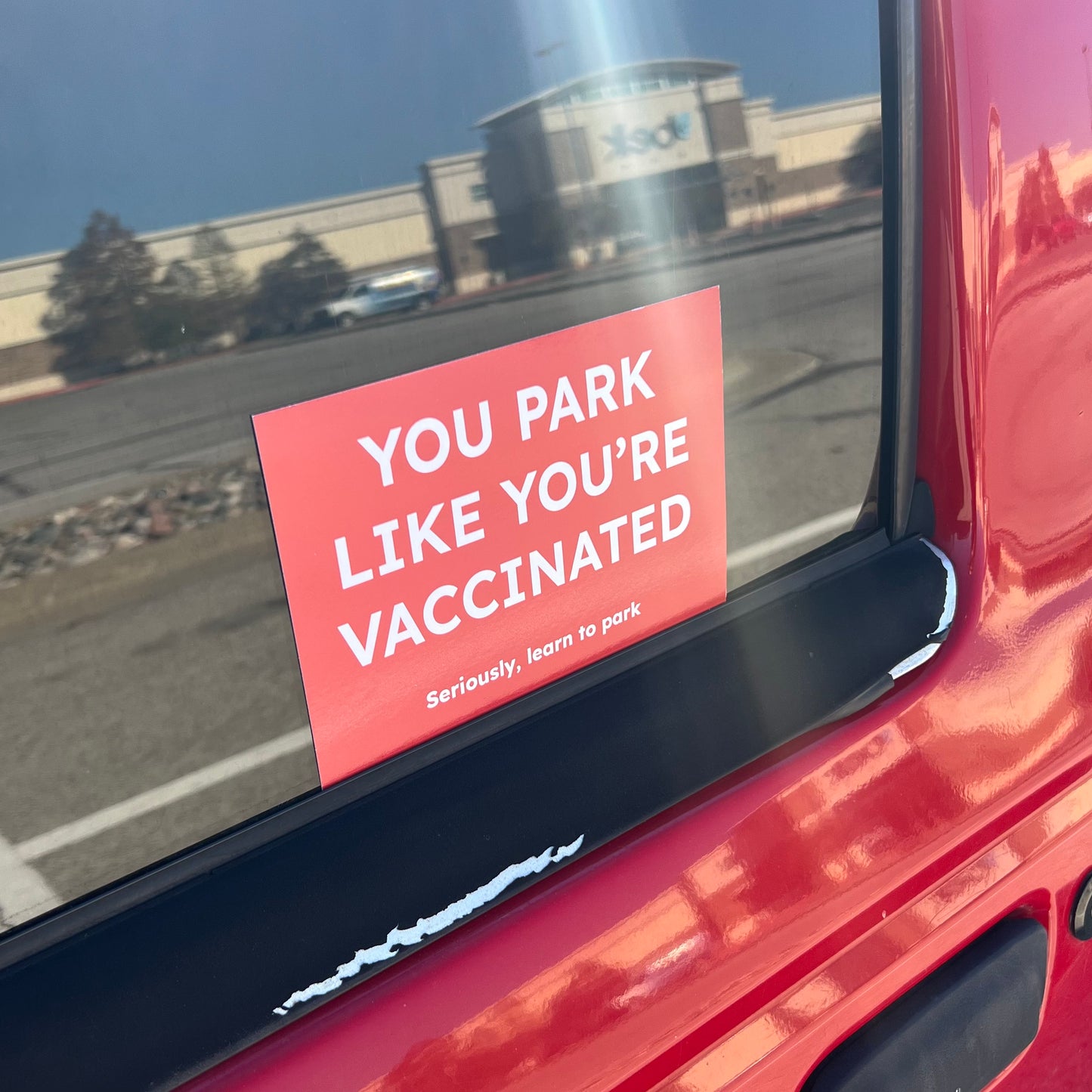 “You Park Like You’re Vaccinated” Parking Notes