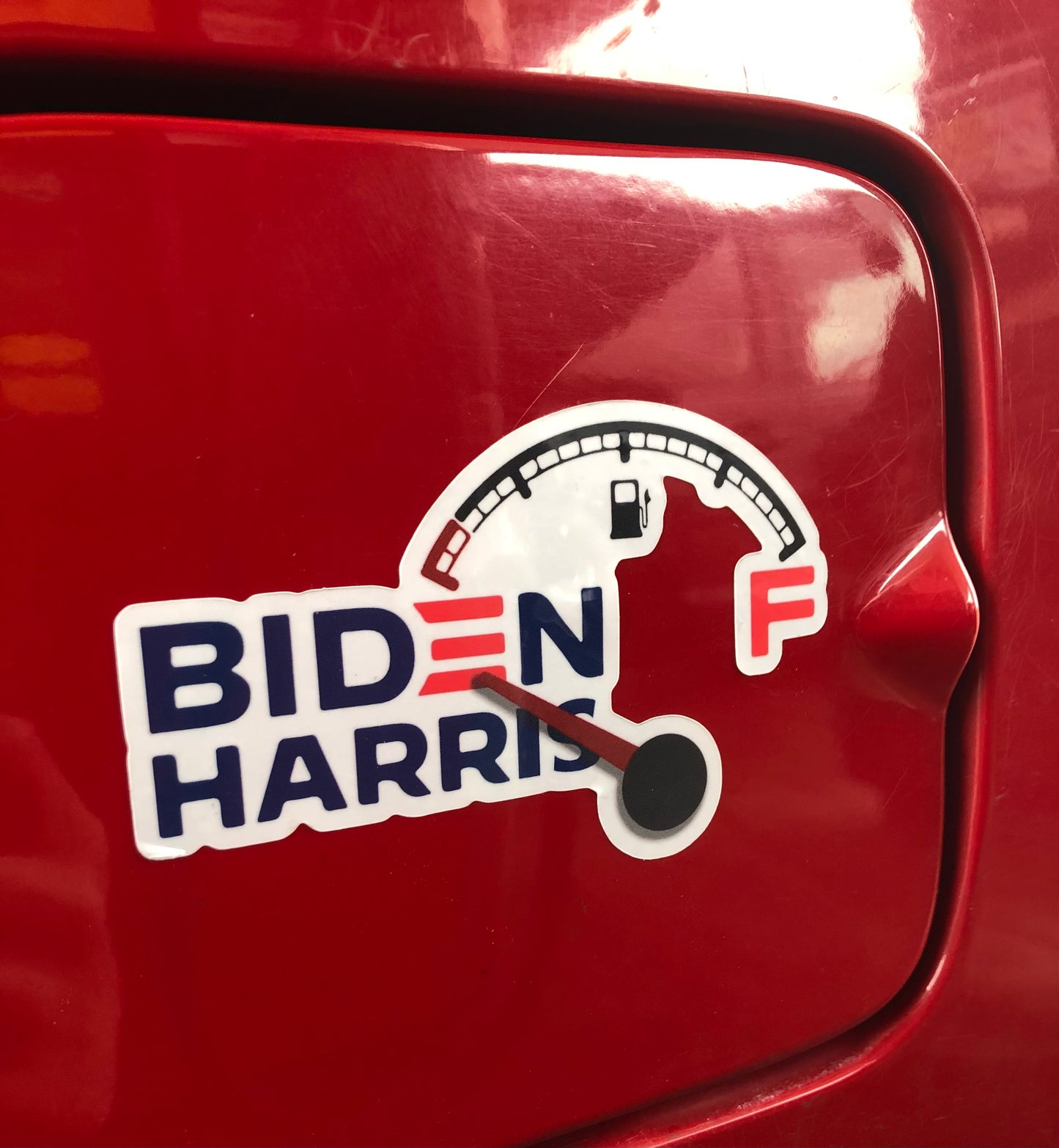 Biden Harris Gas Gauge Sticker