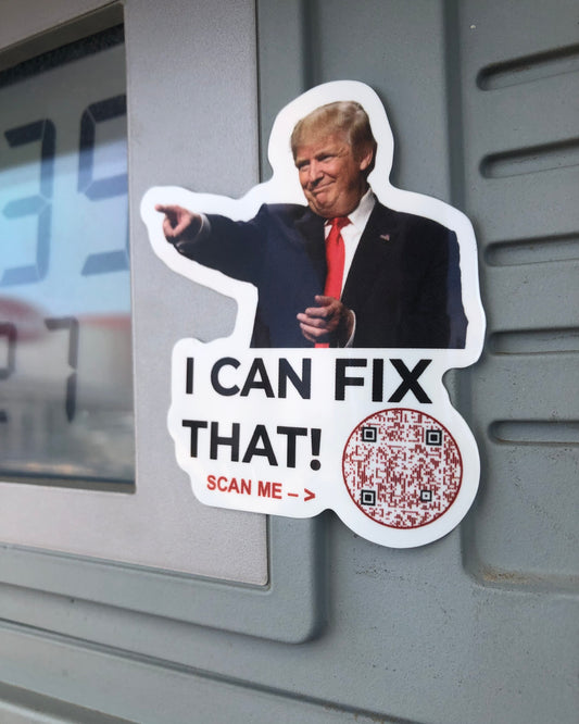 "I Can Fix That!" Scannable Stickers